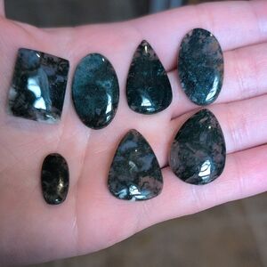 Moss Agate Cabochons